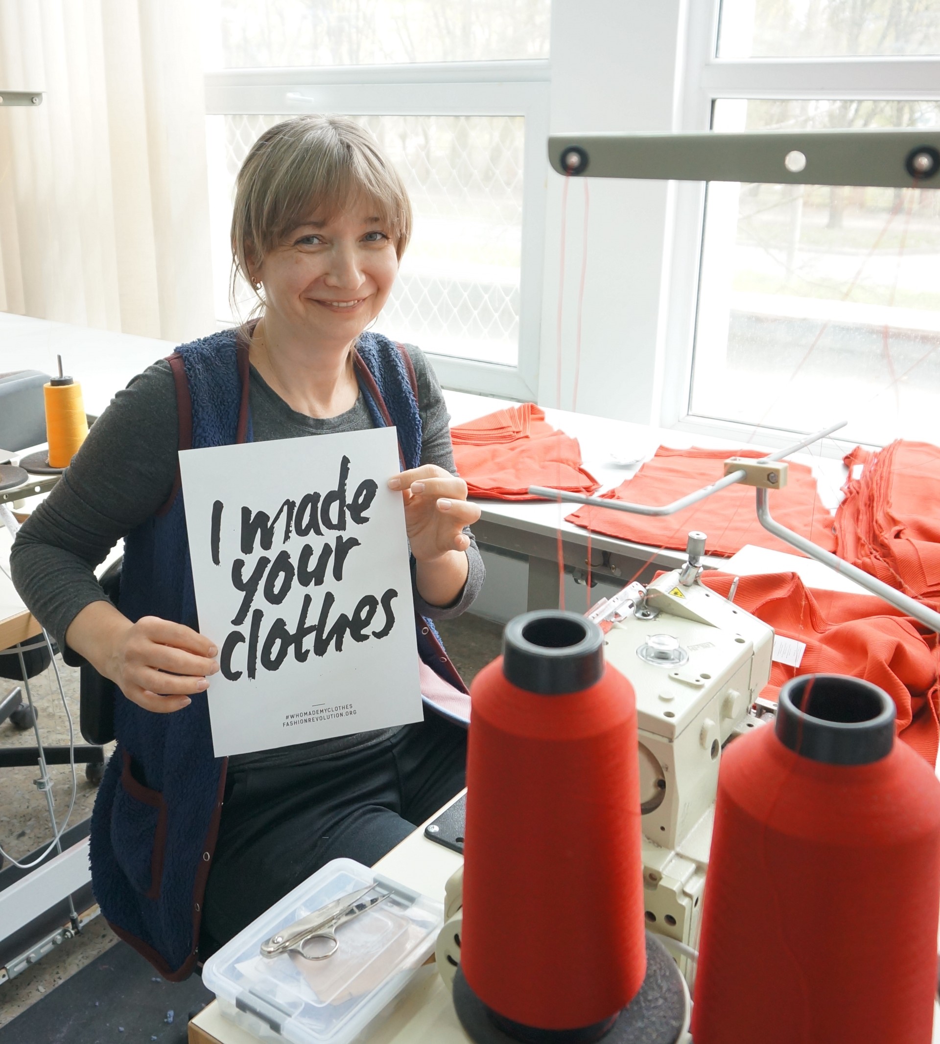 The staff at the factory in Lviv “really need the work — they still need to feed their families, but they also need to forget a little bit of what’s going on”